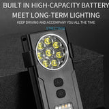 Strong Magnetic Adsorption Mini Carry-on Keychain Flat Work Light, E-SMARTER D84 4 Eyes, E-SMARTER D85 8 Eyes