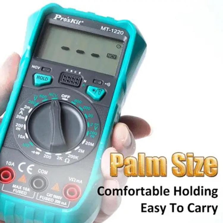 3-1/2 Burn-Proof Digital Intelligent Multimeter, MT-1220-C