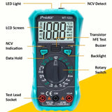 3-1/2 Burn-Proof Digital Intelligent Multimeter, MT-1220-C