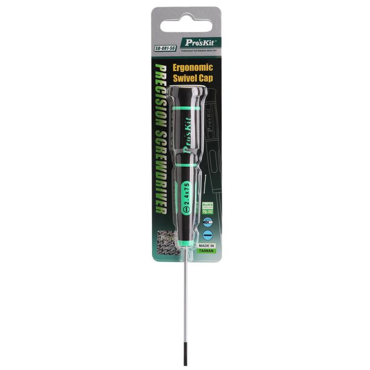 ProsKit SD-081-S7 Slotted Precision Screwdriver(3.0 x 100mm) for Daily Electronics Repairs