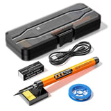 USB Digital Display Charging Soldering Iron Set 5-speed Temperature Adjustable, Standard Edition Gray, Standard Edition Orange, 3 Heads Orange, 3 Heads Gray