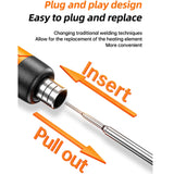 USB Digital Display Charging Soldering Iron Set 5-speed Temperature Adjustable, Standard Edition Gray, Standard Edition Orange, 3 Heads Orange, 3 Heads Gray