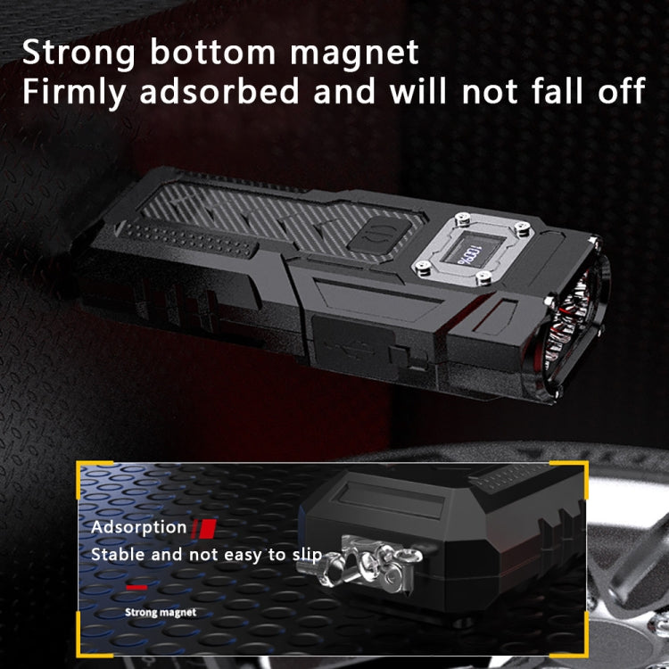 Strong Mini Key Light Magnetic LCD Electric Display Dual Light Tool Lamp, BK08