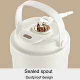 316 Stainless Steel Insulated Mug Portable Carry-On Dual Drink Coffee Cup With Straw, 500ml
