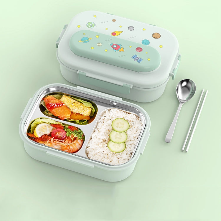 316 Stainless Steel Insulated Lunch Box Children Portable Compartment Lunch Case, Light Green 2 Grids, Light Green 3 Grids, Blue 2 Grids, Blue 3 Grids, Light Yellow 2 Grids, Light Yellow 3 Grids