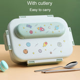 316 Stainless Steel Insulated Lunch Box Children Portable Compartment Lunch Case, Light Green 2 Grids, Light Green 3 Grids, Blue 2 Grids, Blue 3 Grids, Light Yellow 2 Grids, Light Yellow 3 Grids