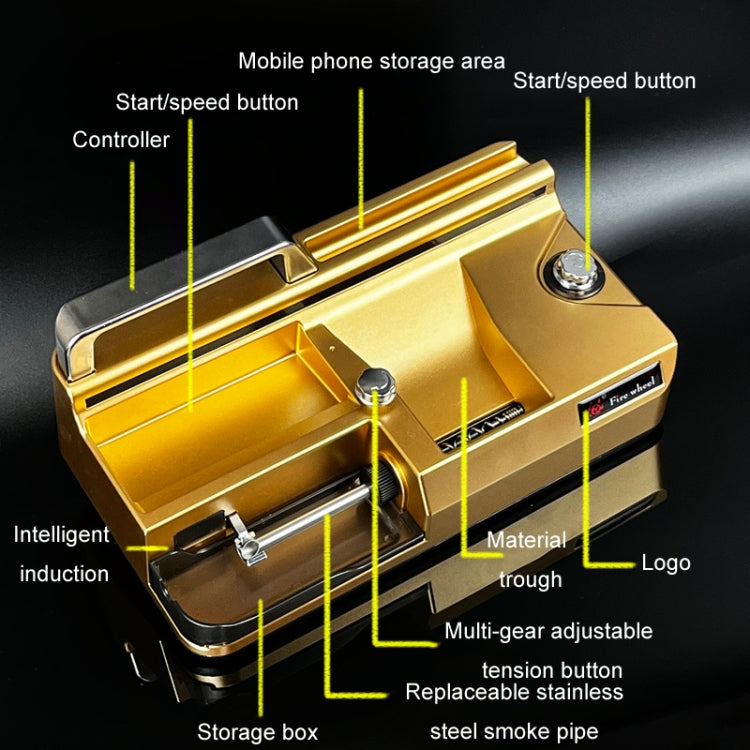 8.0 / 6.5 / 5.5mm Automatic 3-In-1 Smart Cigarette Roller, EU Plug, US Plug