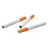 3pcs Aluminum Alloy Cigarette Shape Mini Metal Pipe Smoking Accessories, 78mm