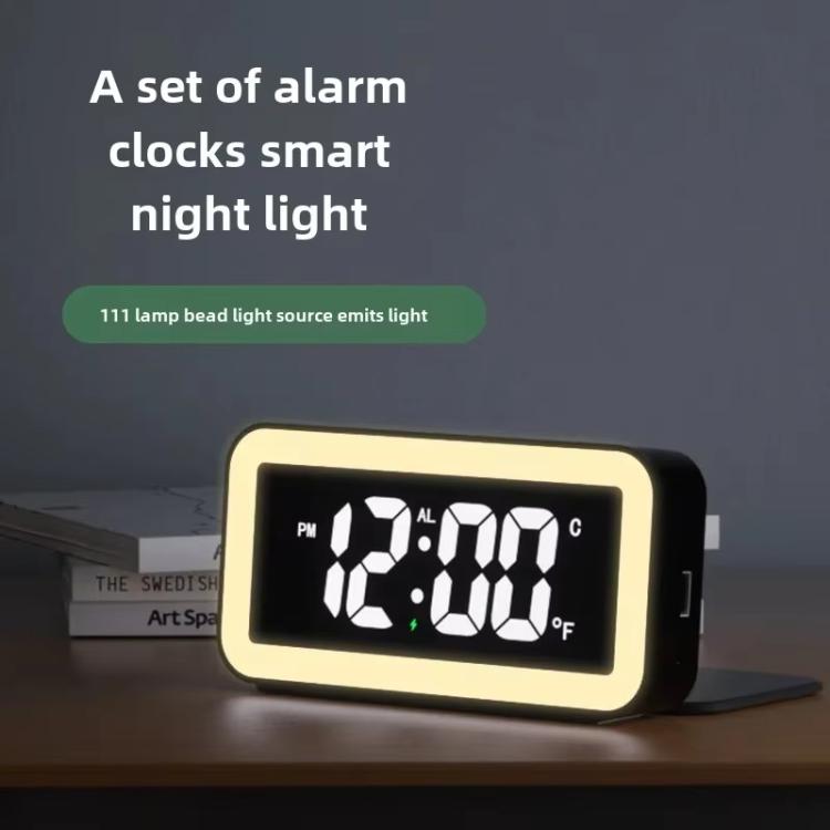 S281A LED Atmosphere Light Calendar / Temperature Display Clock With Wireless Charging Function