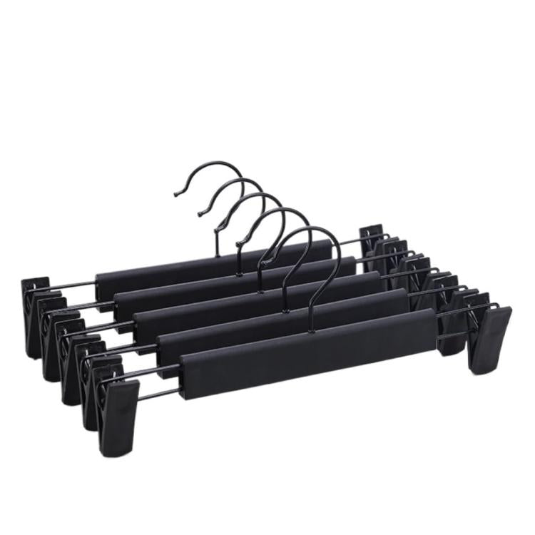 5pcs /Pack Retractable Nano Pants Hanger Seamless Trouser Clip For Skirt Dress Slacks
