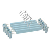 5pcs /Pack Retractable Nano Pants Hanger Seamless Trouser Clip For Skirt Dress Slacks