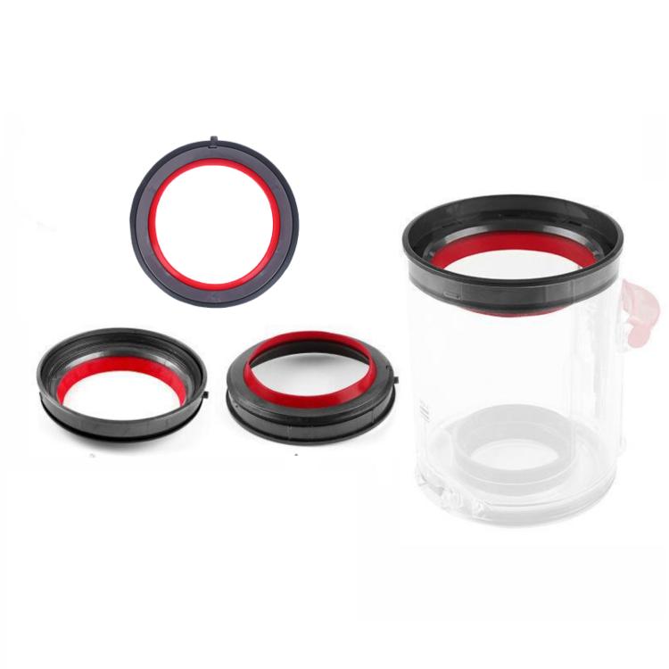 Vacuum Cleaner Replacement Parts, For Dyson V10 Dust Bin Fixing Ring, For Dyson V11 Dust Bin Fixing Ring, For Dyson V12 Dust Bin Fixing Ring, For Dyson V10 Dust Bin Red Silicone Ring, For Dyson V11 Dust Bin Red Silicone Ring                            ...