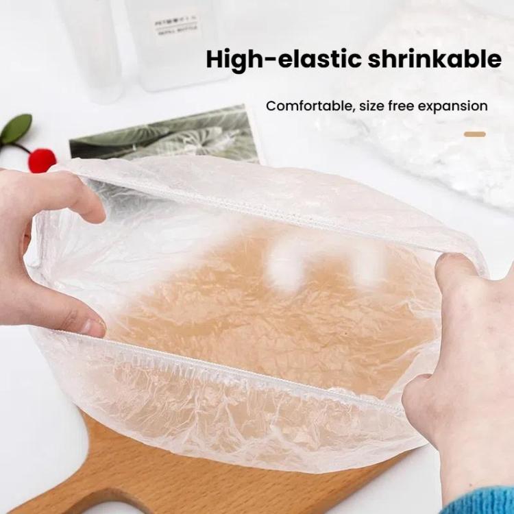 150pcs /Pack Disposable Shower Caps Waterproof Clear Hair Cap 23.5cm, PE