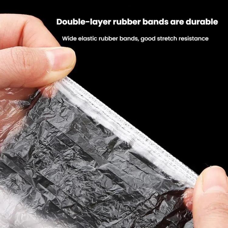 150pcs /Pack Disposable Shower Caps Waterproof Clear Hair Cap 23.5cm, PE