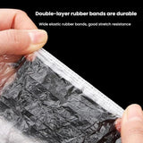 150pcs /Pack Disposable Shower Caps Waterproof Clear Hair Cap 23.5cm, PE