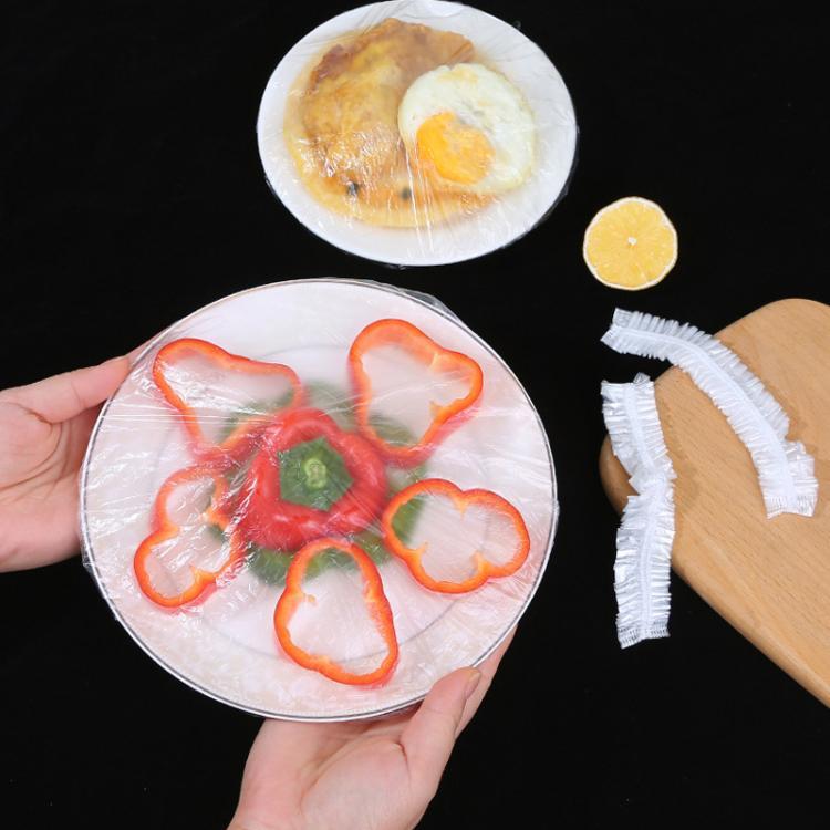 150pcs /Pack Disposable Shower Caps Waterproof Clear Hair Cap 23.5cm, PE