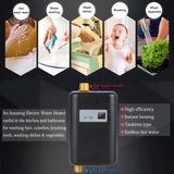 3000W Small Tankless Electric Water Heater For Kitchen Bathroom, US Plug, UK Plug, EU Plug, AU Plug