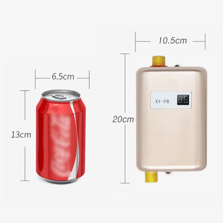 3000W Small Tankless Electric Water Heater For Kitchen Bathroom, US Plug, UK Plug, EU Plug, AU Plug