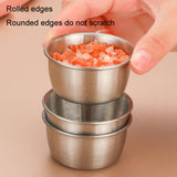 304 Stainless Steel Sauce Cup With Plastic Lid Sealed Leak-Proof Dipping Dish Seasoning Dish, 40ml