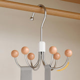 Six Claws Hooks 360 Degree Rotating Wardrobe Bag Hanger Multi-functional Underwear Clothes Storage Hooks