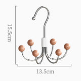 Six Claws Hooks 360 Degree Rotating Wardrobe Bag Hanger Multi-functional Underwear Clothes Storage Hooks
