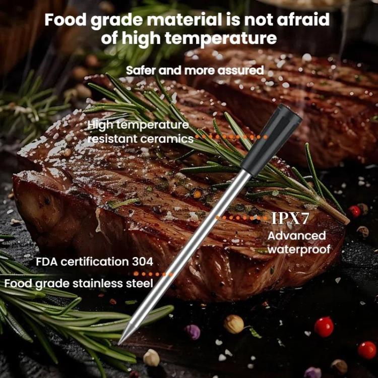 Smart Wireless Bluetooth BBQ Grill Thermometer Home Use Kitchen Food Oven Thermometer