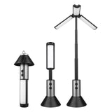 Retractable Camping Lantern Rechargeable Flashlight 25.2-51.8cm Adjustable Height