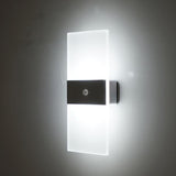 Magnetic Acrylic Smart Induction Night Light Rechargeable Wall Lamp Bedroom Bedside Lamp, White Arc White Light, White Arc Warm Light, Black Arc White Light, Black Arc Warm Light, White Rectangular White Light, White Rectangular Warm Light             ...