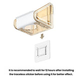 2pcs  /Pack Wall-mounted Shower Gel Shampoo Holder with Adjustable Hole Distance