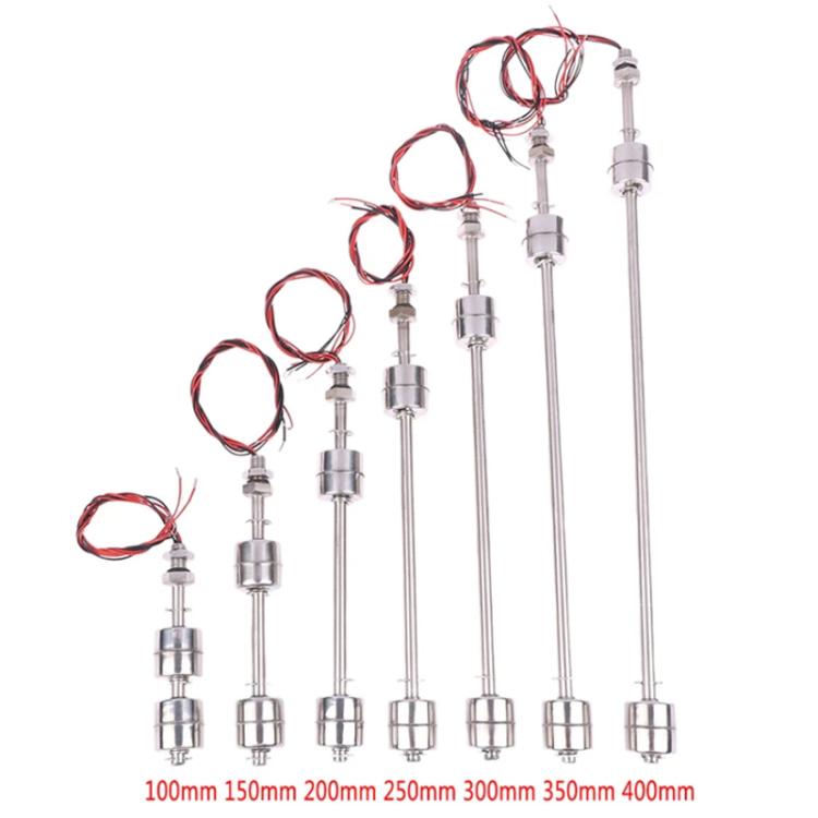 20W / 0.5A / 0-220V High Temperature Resistant Float Water Level Switch Sensor, Double Ball 100mm, Double Ball 150mm, Double Ball 200mm, Double Ball 250mm, Double Ball 300mm, Double Ball 350mm, Double Ball 400mm