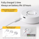 Magnetic Puck Light Rechargeable LED Under Cabinet Light With Remote Control, RGB, Tri-color