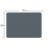 Large Silicone Stovetop Protective Mat Kitchen Countertop Dish Drainage Stain Prevention Pad, 71 x 50 x 0.3cm