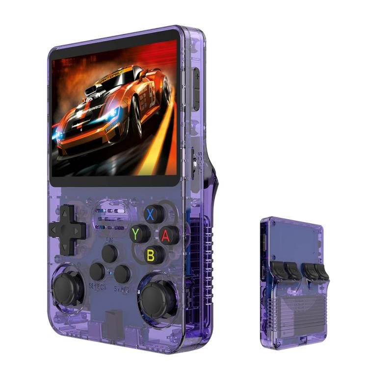 R36S Retro Handheld Game Console Linux System 3.5-Inch Screen Single TF Card Version, 64G, 128G