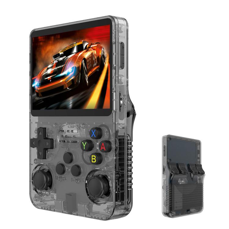 R36S Retro Handheld Game Console Linux System 3.5-Inch Screen Single TF Card Version, 64G, 128G