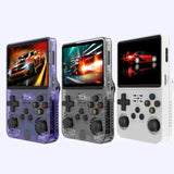 R36S Retro Handheld Game Console Linux System 3.5-Inch Screen Single TF Card Version, 64G, 128G