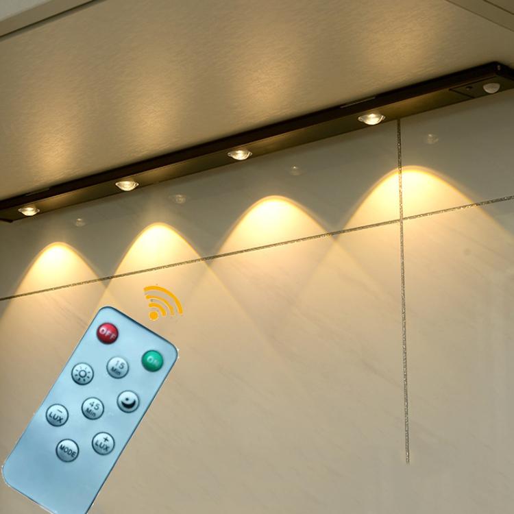 Rechargeable Motion Sensor Light Bar Cabinet Wardrobe Lamp With Remote Control, 20cm, 30cm, 40cm, 60cm, 80cm