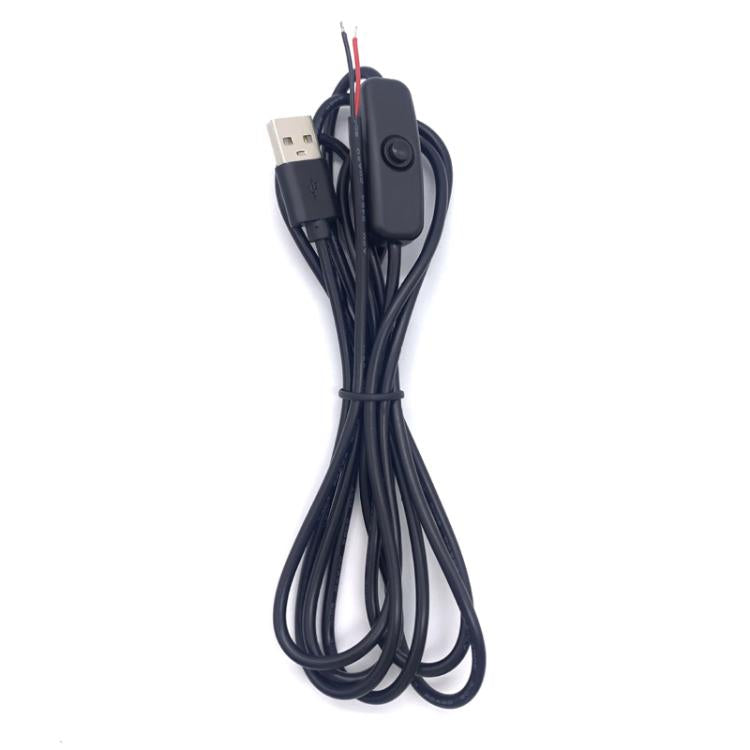 2Pin USB Power Cable 501 ON Off Control Button Cable LED Fill Light Strip Plant Light Power Cord