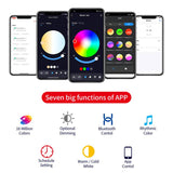 Tuya Bluetooth Smart Ceiling Lamp Round Recessed RGBCW Color Changing Dimmable Ceiling Light, Tuya Bluetooth 10W 85-265V