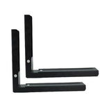 2pcs /Set Retractable Folding Microwave Oven Bracket Carbon Steel Kitchen Shelf