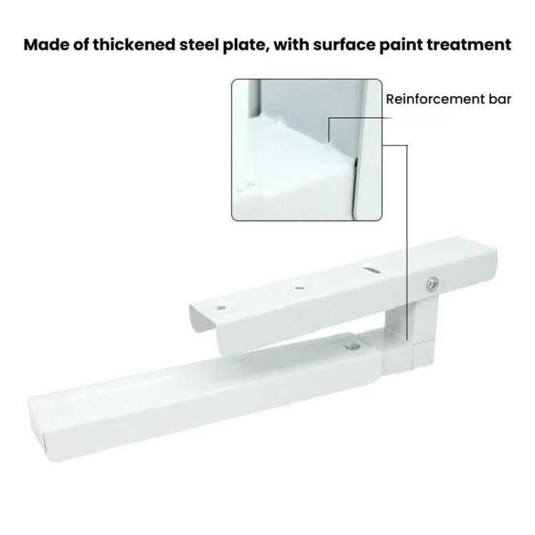 2pcs /Set Retractable Folding Microwave Oven Bracket Carbon Steel Kitchen Shelf