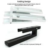 2pcs /Set Retractable Folding Microwave Oven Bracket Carbon Steel Kitchen Shelf