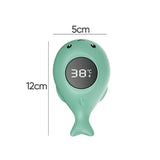 IPX7 Waterproof Cartoon Whale Color LED Screen Smart Water Thermometer Baby Bath Thermometer