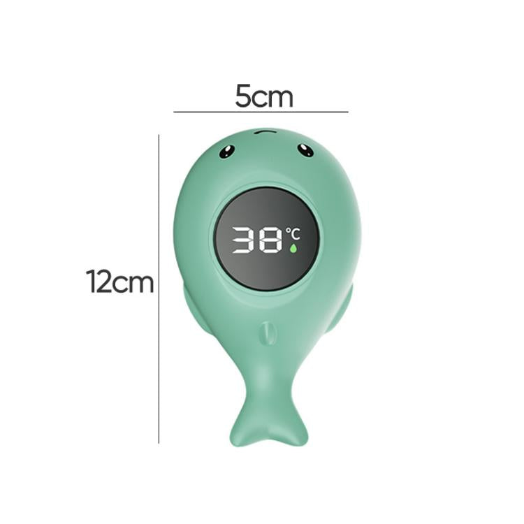 IPX7 Waterproof Cartoon Whale Color LED Screen Smart Water Thermometer Baby Bath Thermometer