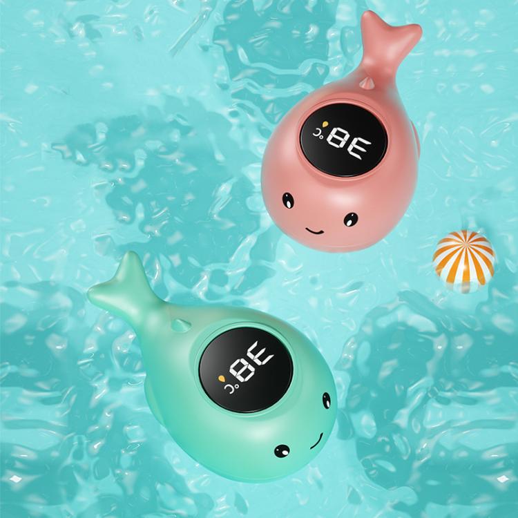 IPX7 Waterproof Cartoon Whale Color LED Screen Smart Water Thermometer Baby Bath Thermometer