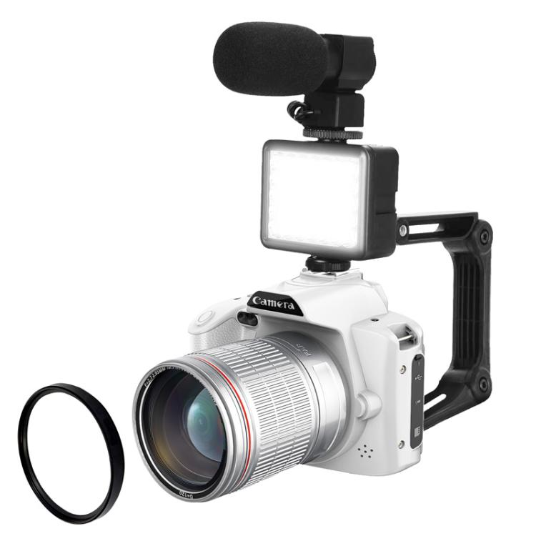 D5 HD WiFi Digital Camera 64MP Dual Camera Night Vision Photography Video DV, Standard White, Standard+Fill Light, Standard+Macro Lens, Standard+Microphone, Standard+Handheld Bracket, Standard+Mic+Light+Lens+Bracket Standard+Mic+Light+Lens+Bracket