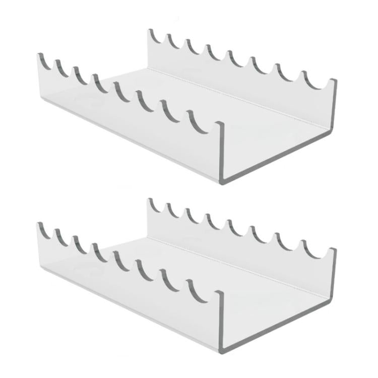 1pc Transparent Acrylic Makeup Brush Storage Display Stand, 1pc, 2pcs