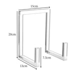 1pc Acrylic Book Picture Frame Plate Stand, 1pc, 2pcs