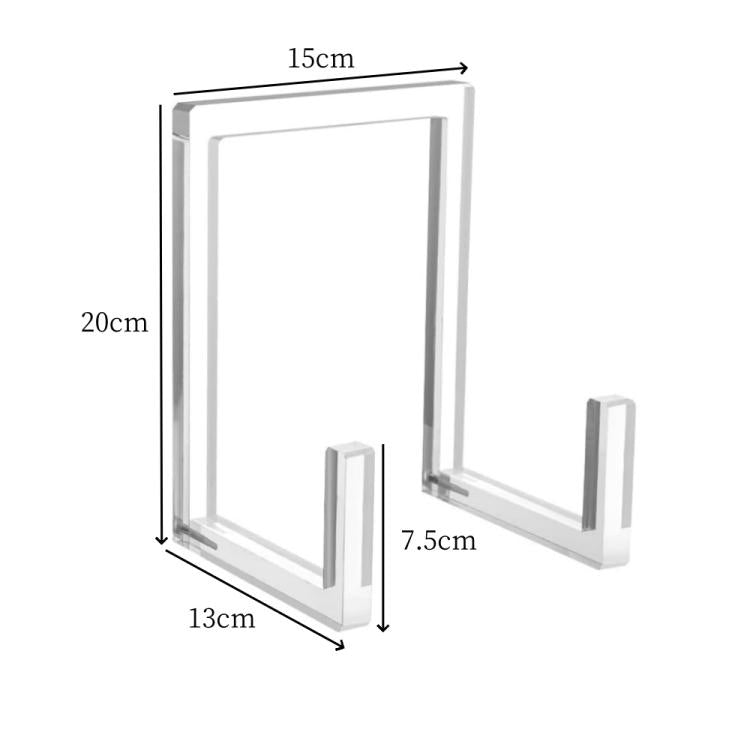 1pc Acrylic Book Picture Frame Plate Stand, 1pc, 2pcs