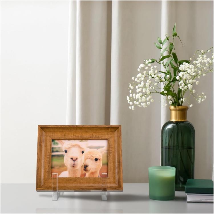 1pc Acrylic Book Picture Frame Plate Stand, 1pc, 2pcs