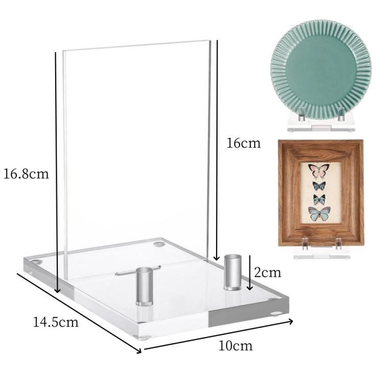 Acrylic Book Picture Frame Plate Stand